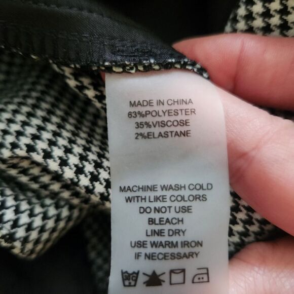 Vince Camuto Womens Classic Houndstooth Career Business Pants Size 14 - Picture 8 of 8